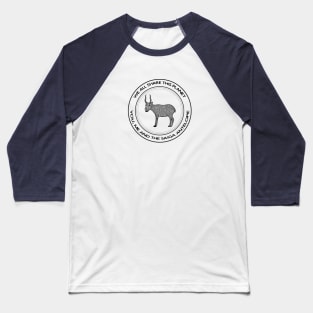 Saiga Antelope - We All Share This Planet - animal design - on white Baseball T-Shirt